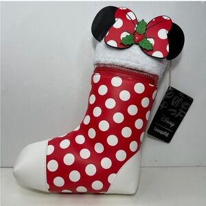 Authentic Loungefly Disney Minnie XMas Stocking Bag